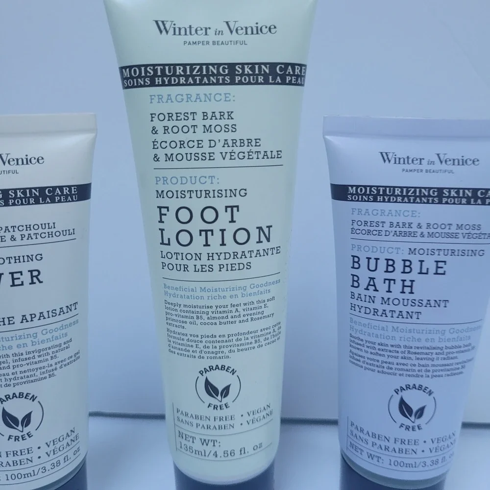 New‎ Winter in Venice Set Shower Gel Foot Lotion Bubble Bath